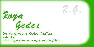 roza gedei business card